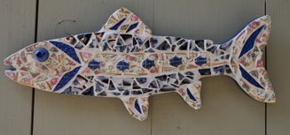 Mosaic Fish Wall hanging